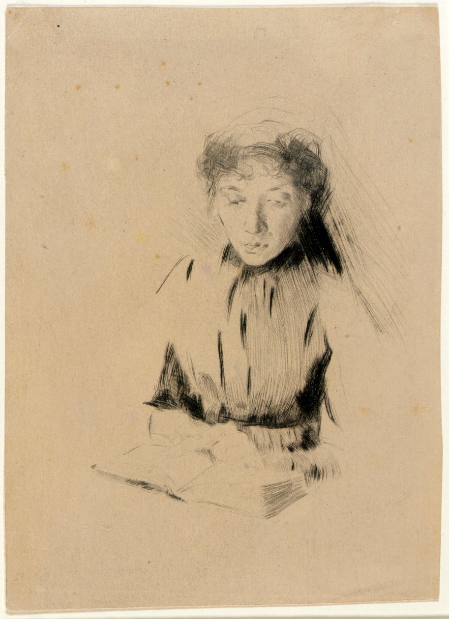 O Pequeno Retrato (Mulher Jovem) de J. Alden Weir