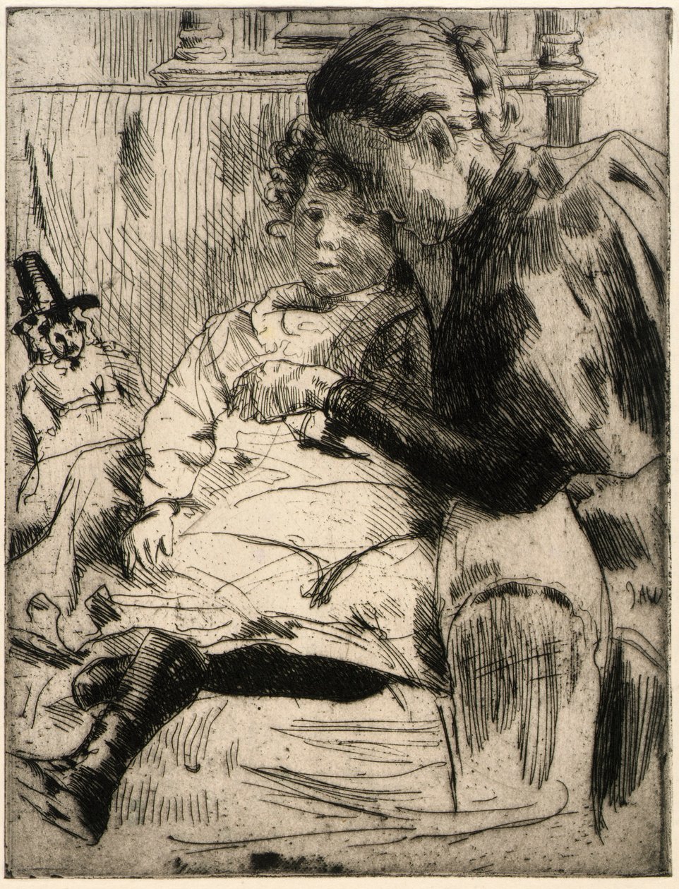 A boneca galesa de J. Alden Weir