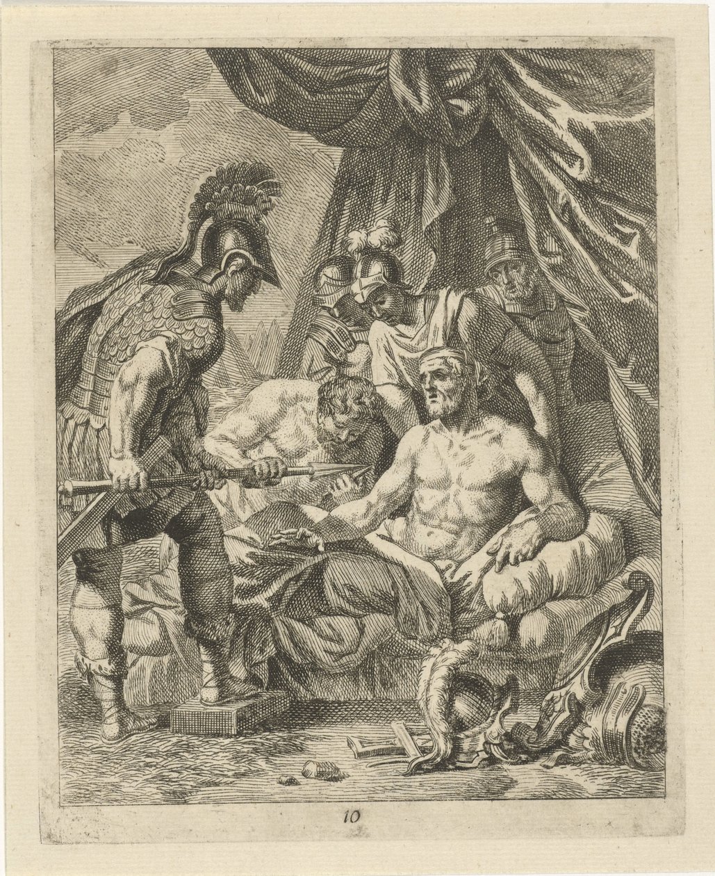 Aquiles cura Telephos Cenas da Vida de Aquiles (título da série) Vitam et mortem achilli (título da série) de J. Alexander Janssens