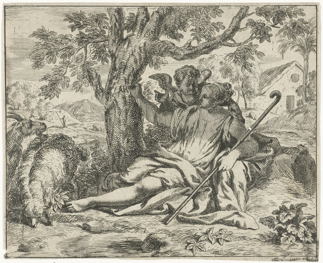 Anjo Aparece a Hagar de J. Alexander Janssens