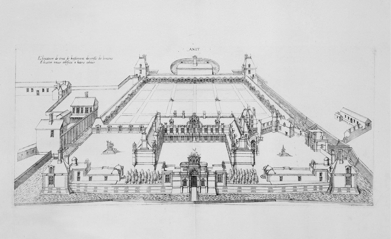 castelo de Anet de J. Androuet  Ducerceau