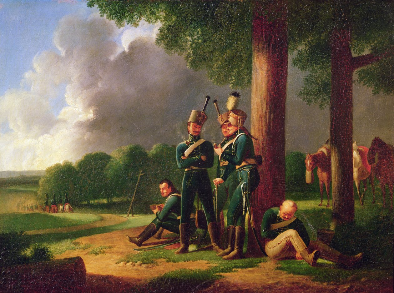 Hussardos em serviço avançado de J. B. Secle