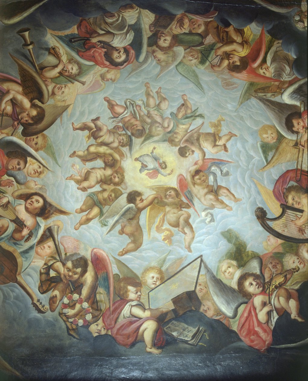 Ceiling of the Heaven Room, Bolsover Castle, Derbyshire, 2000 de J Bailey