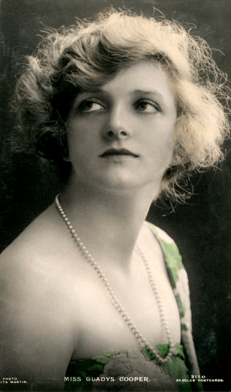 Gladys Cooper 1888-1971, atriz inglesa, início do século XX. de J. Beagles and Co.