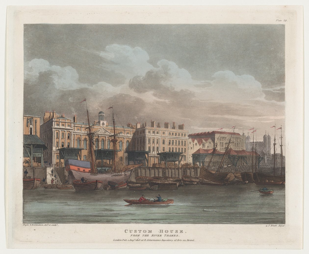 Custom House, 1 de agosto de 1808., 1 de agosto de 1808. de J. Bluck