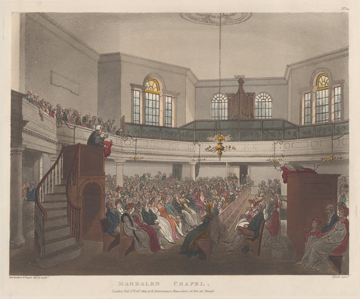Capela Madalena, 1º de fevereiro de 1809., 1º de fevereiro de 1809. de J. Bluck