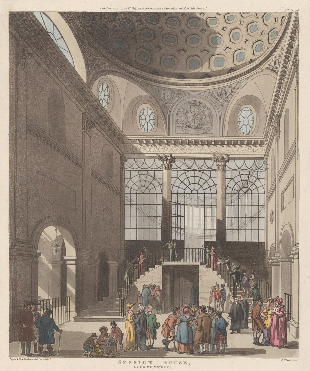 Session House, Clerkenwell, 1º de junho de 1809., 1º de junho de 1809. de J. Bluck