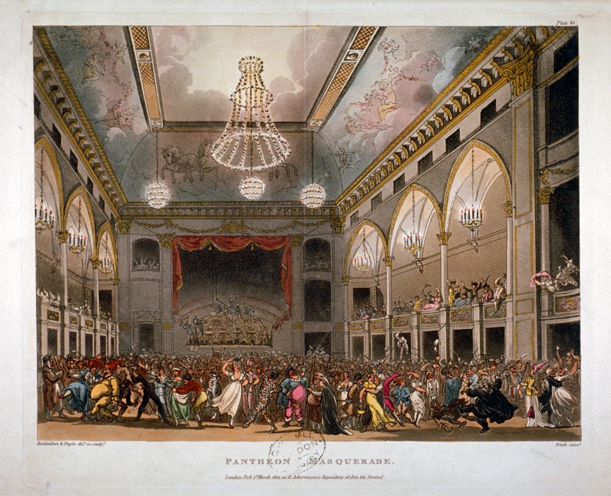 The Pantheon, Oxford Street, Westminster, 1809 de J Bluck