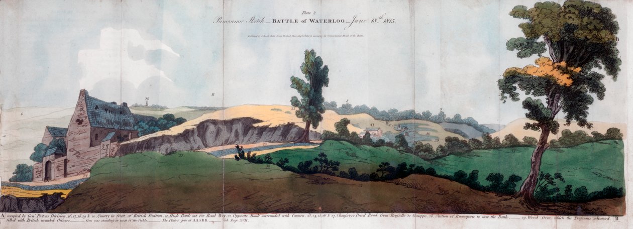 A Batalha de Waterloo, 1815 1816. de J Booth