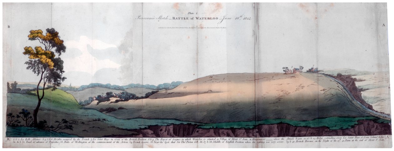 A Batalha de Waterloo, 1815 1816. de J Booth