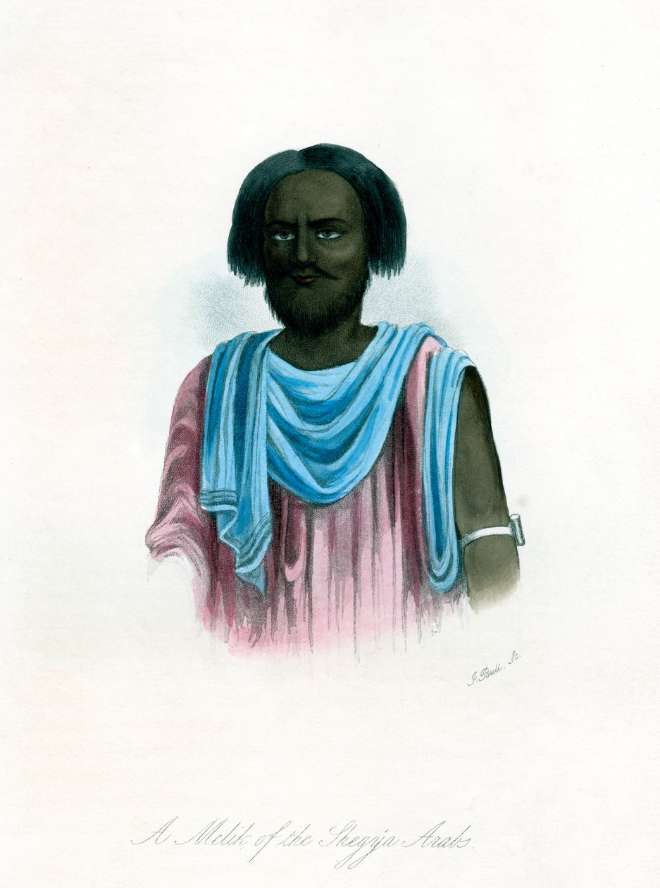Um Melik dos árabes Shegyia, c1840. de J. Bull