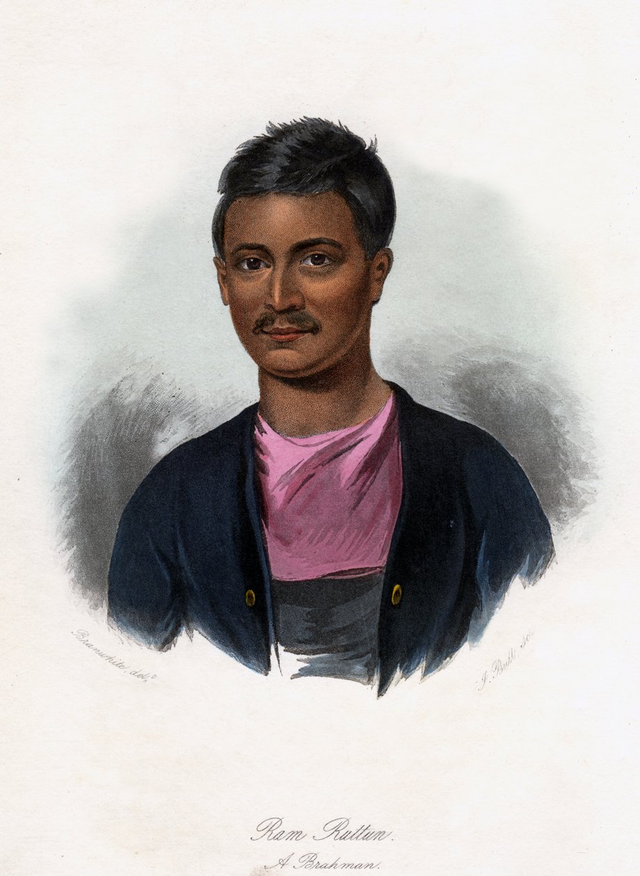 Ram Ruttun. Um Brahman, c1840. de J. Bull