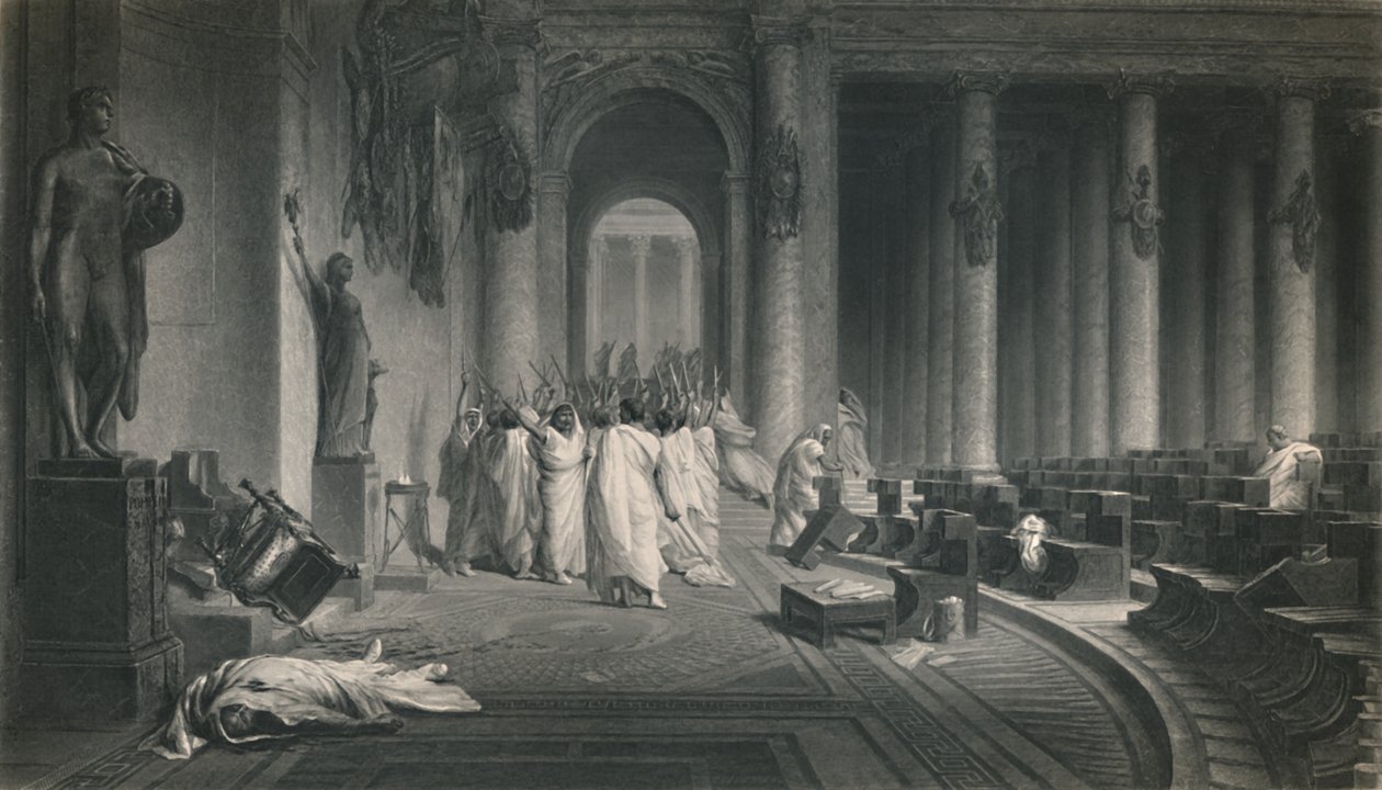 A morte de César. Júlio César, c1870 de J. C. Armytage