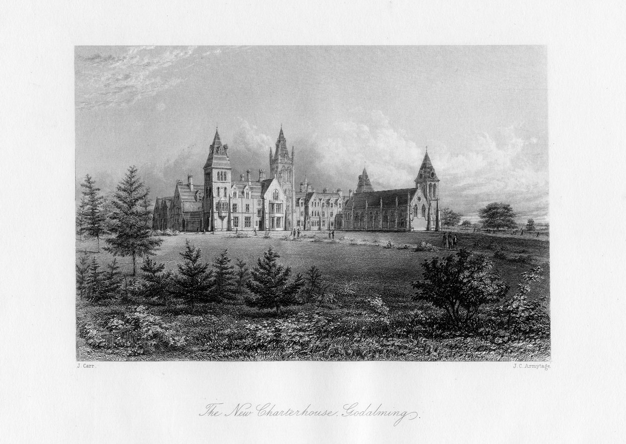The New Charterhouse, Godalming, Surrey, final do século XIX. de J. C. Armytage