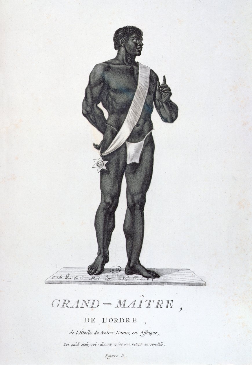 Grão-Mestre da Ordem da Estrela de Nossa Senhora, na ação de seu país, de &39;Coleção de todos os trajes de ordens religiosas e militares&39;, publicado em 1785 de J. C. Bar