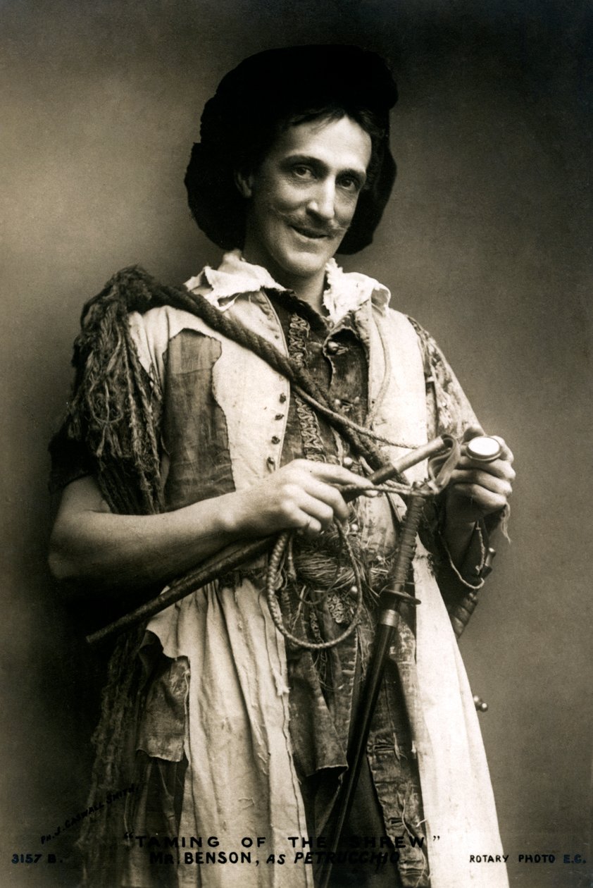 Frank Benson 1858-1939, ator e gerente de teatro inglês, início do século XX. de J Caswall Smith