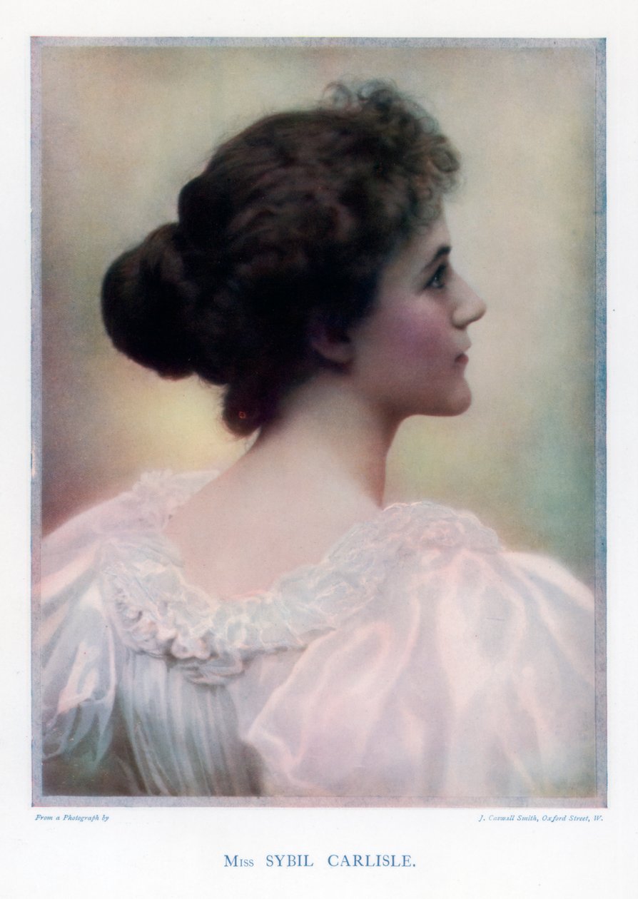 Sybil Carlisle, atriz, 1901. de J Caswall Smith