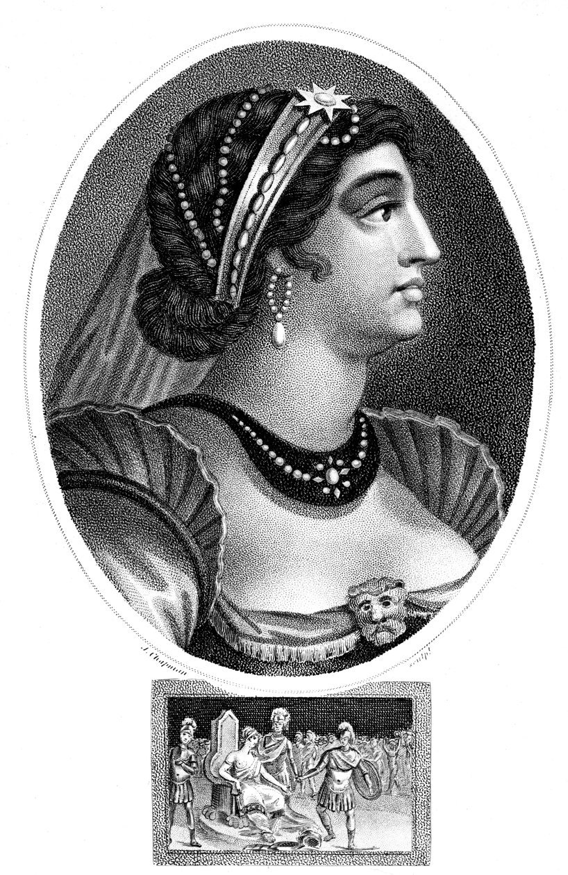 Cleópatra, rainha do Egito, 1804. de J. Chapman