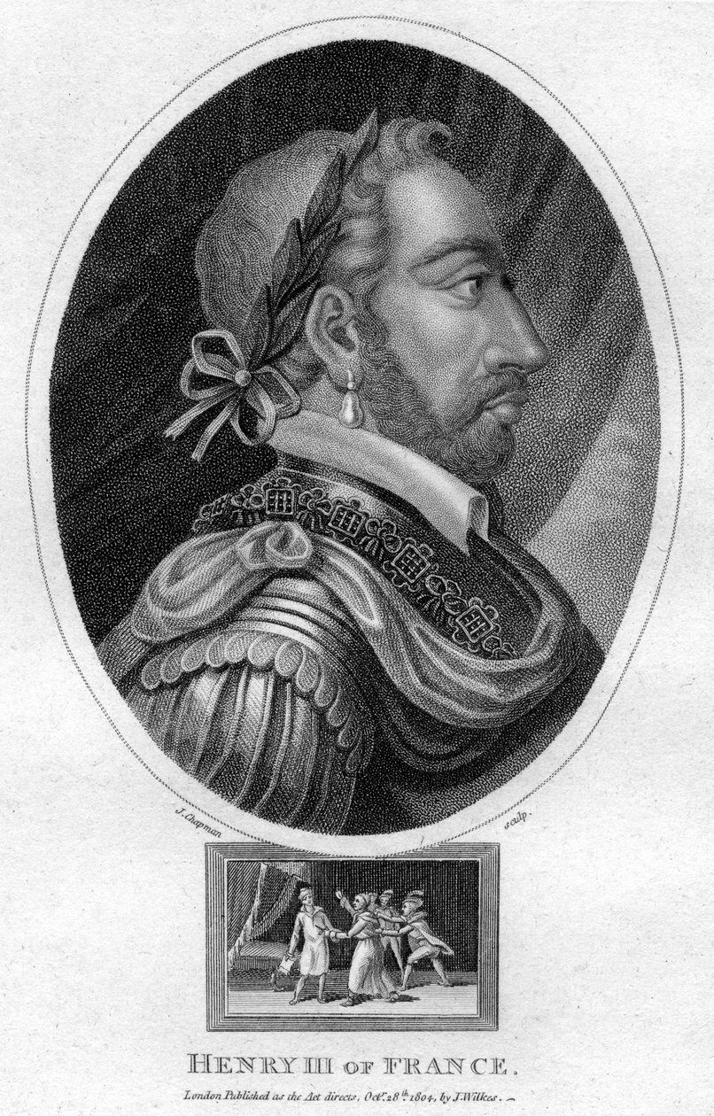 Henrique III, rei da França, 1804. de J. Chapman