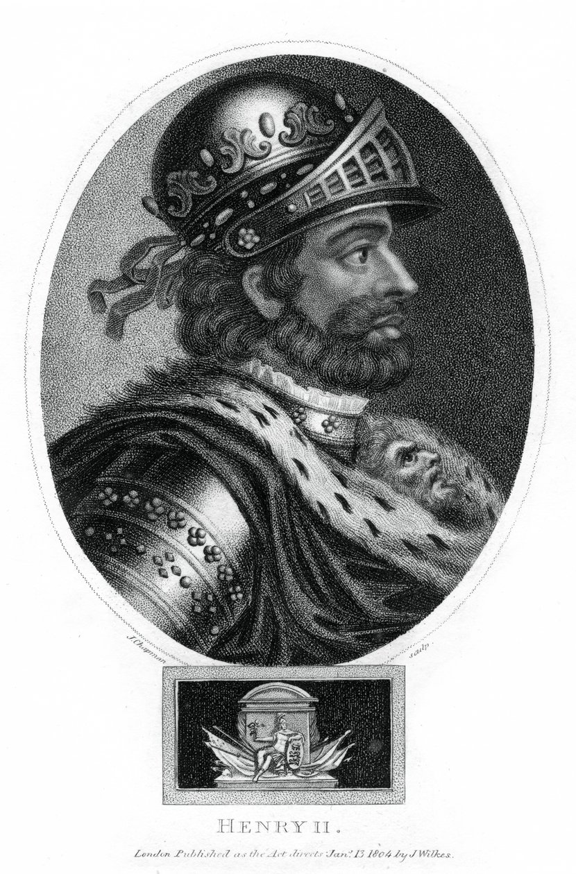 Henrique II, rei da Inglaterra, 1804. de J. Chapman