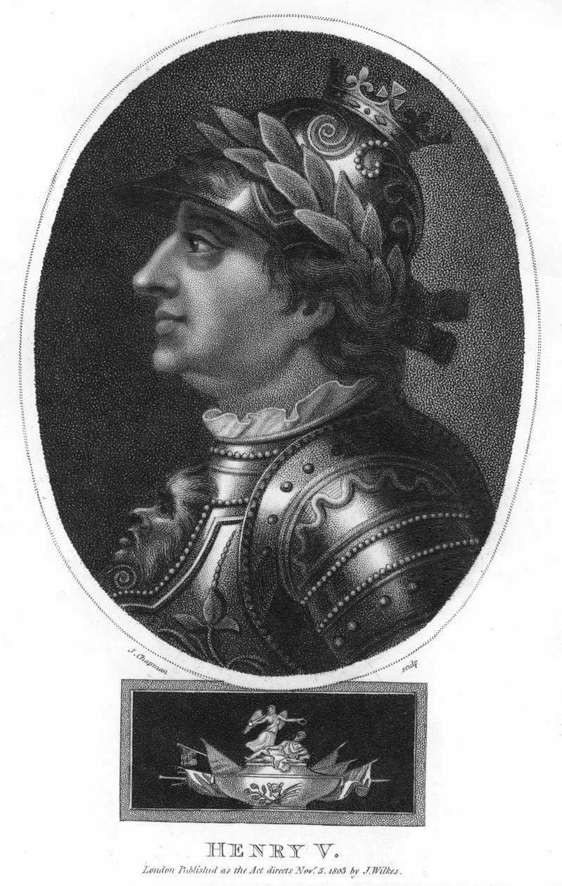 Henrique V, rei da Inglaterra, 1803. de J. Chapman