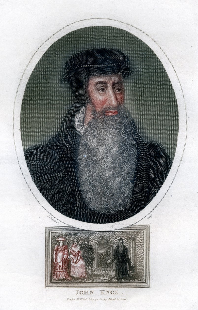 John Knox, reformador religioso escocês, 1812. de J. Chapman