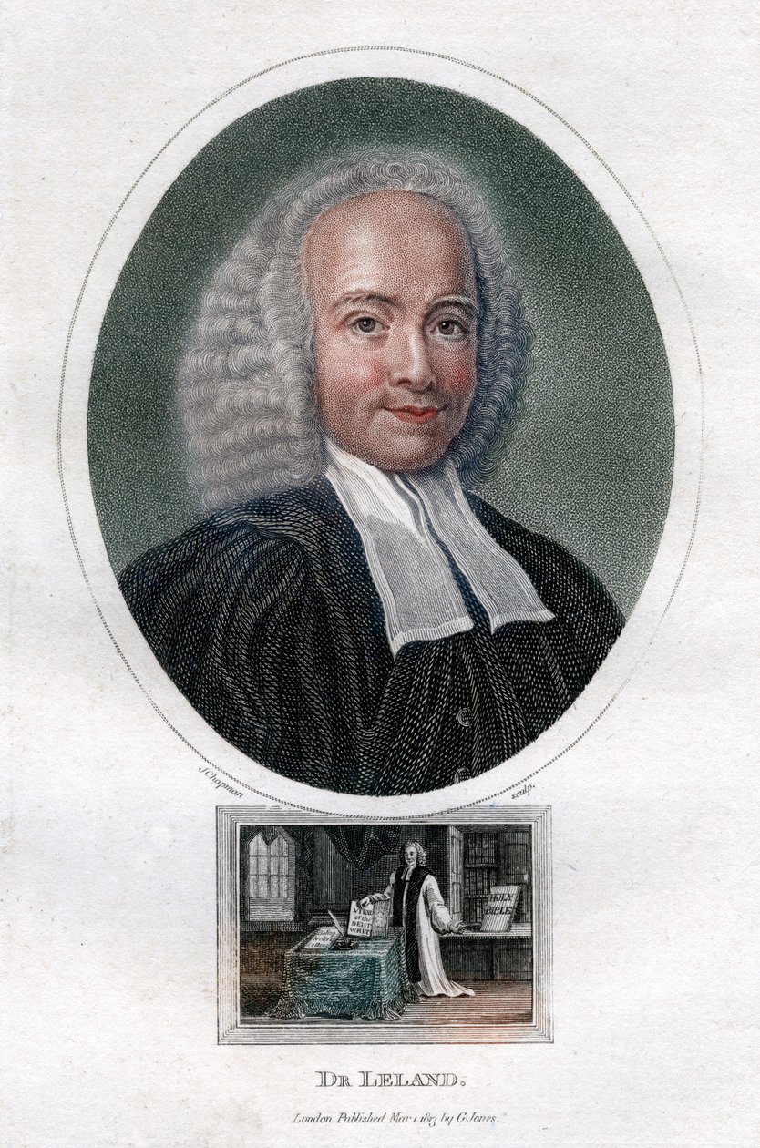 John Leland, ministro presbiteriano inglês do século XVIII e autor de obras teológicas, 1813. de J. Chapman