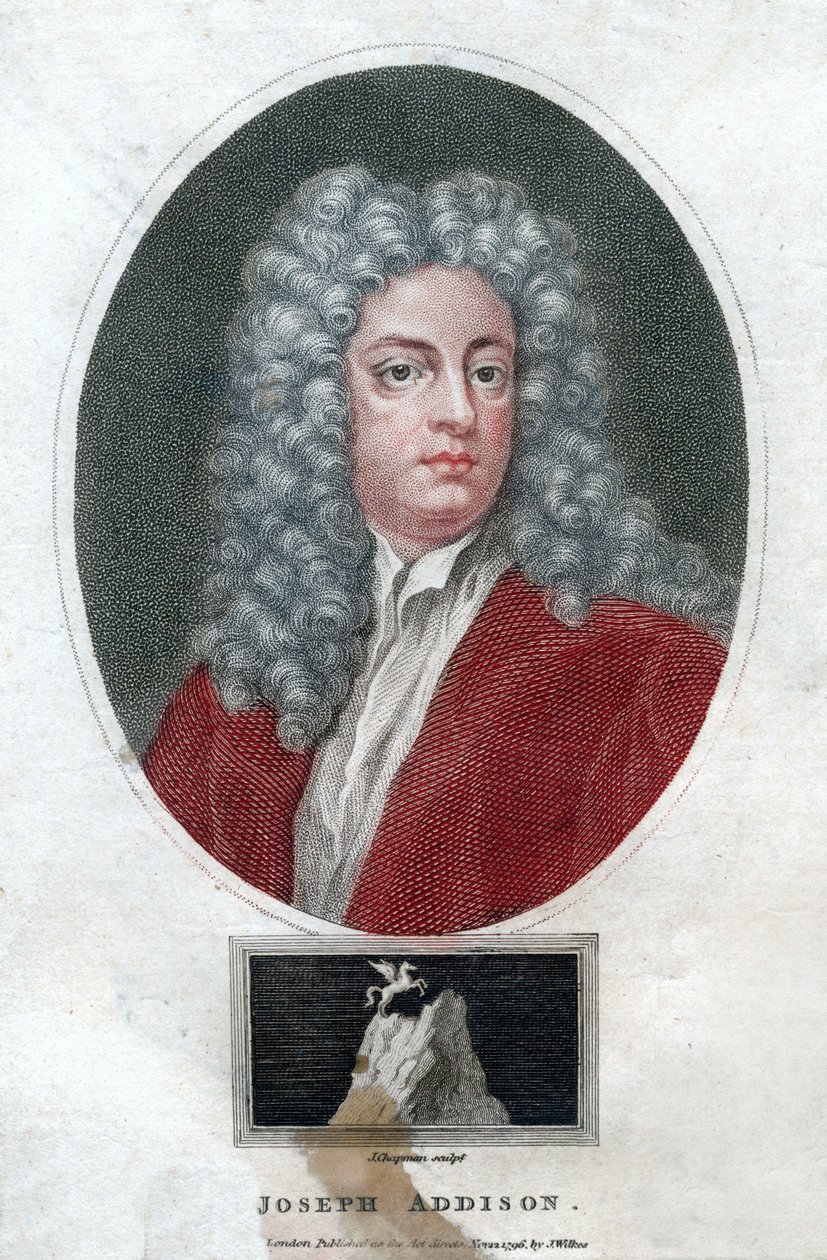 Joseph Addison, político e escritor inglês, 1796. de J. Chapman