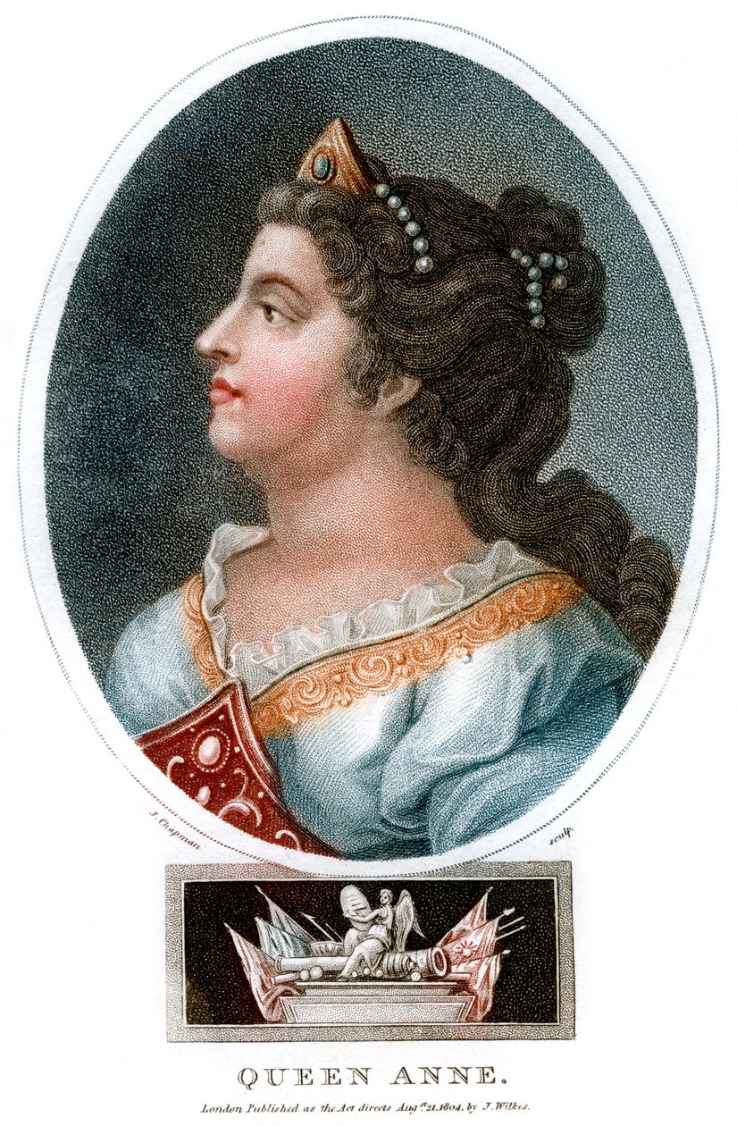 Rainha Anne 1665-1714, 1804. de J. Chapman