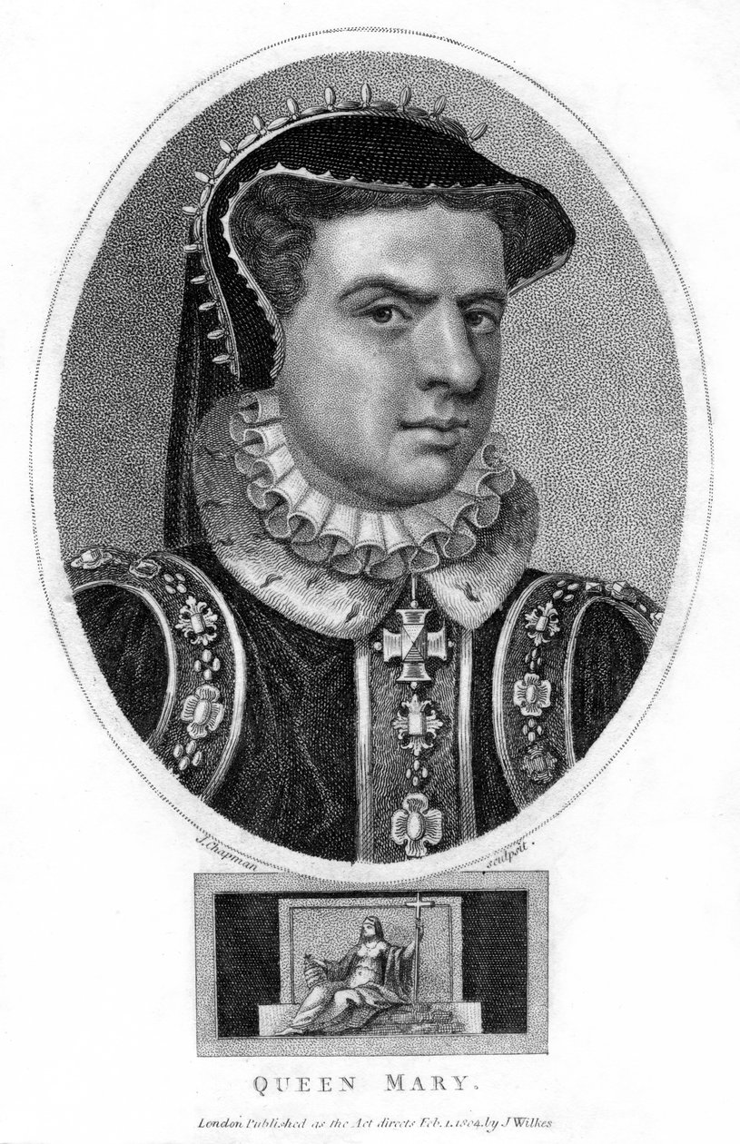 Rainha Maria I da Inglaterra, 1804. de J. Chapman