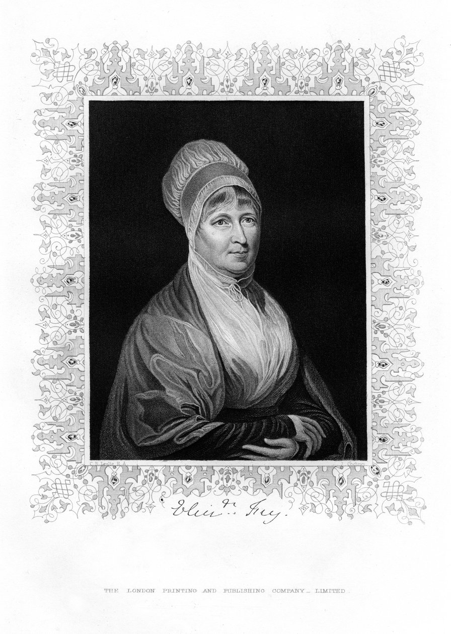Elizabeth Fry, filantropo britânico, século XIX. de J. Cochran