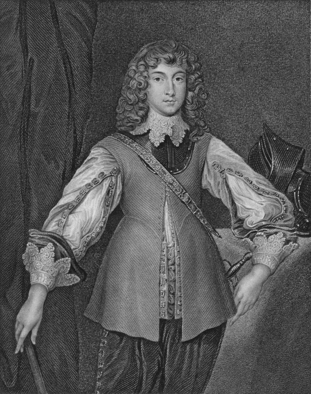 Príncipe Rupert, c1640, início do século XIX. de J. Cochran