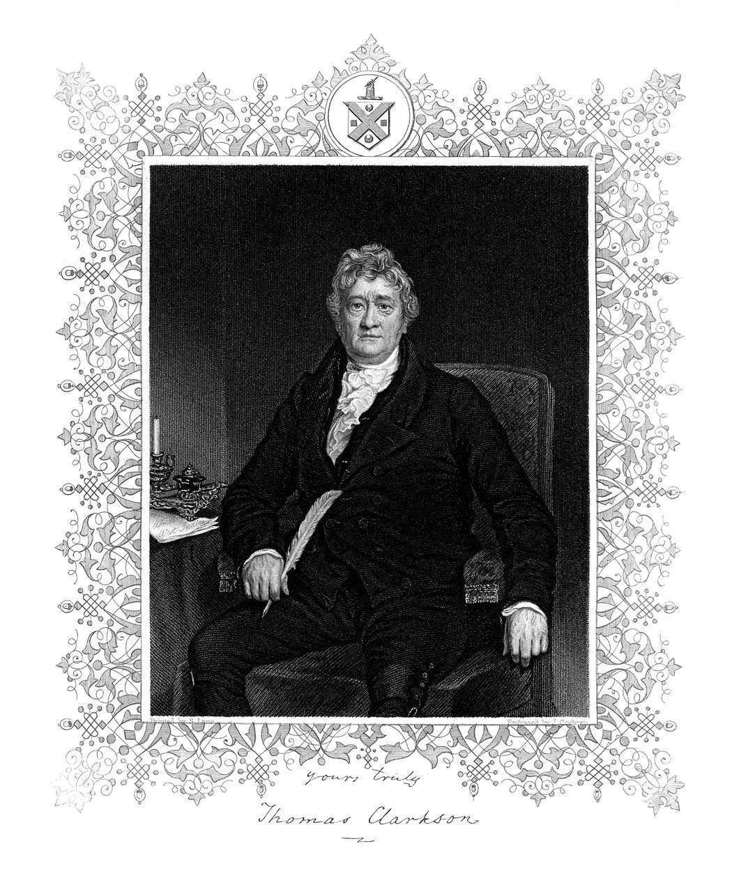 Thomas Clarkson, político inglês e ativista anti-escravidão, século XIX. de J. Cochran