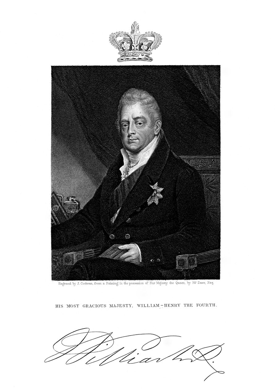 Guilherme IV, rei da Grã-Bretanha e Irlanda e de Hanôver, século XIX. de J. Cochran