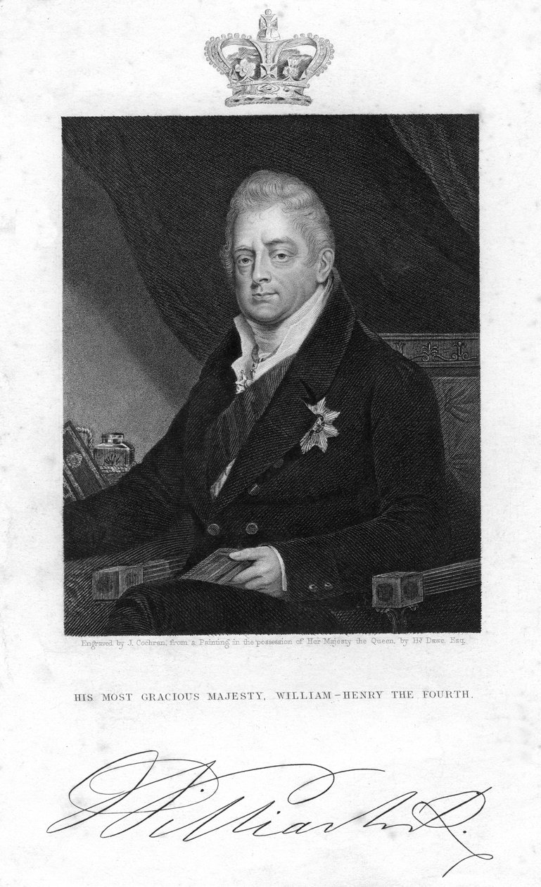 William IV do Reino Unido, século XIX. de J. Cochran