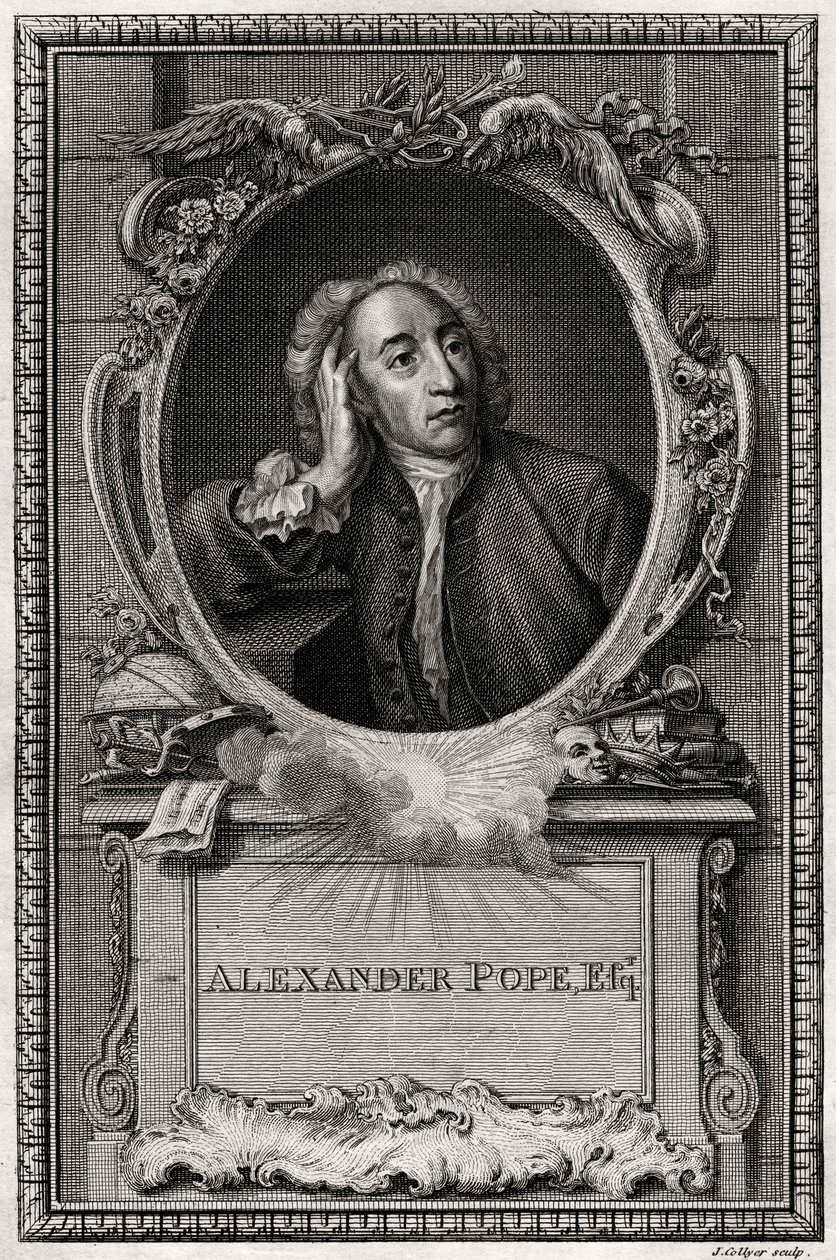 Alexander Pope, 1774 de J. Collyer
