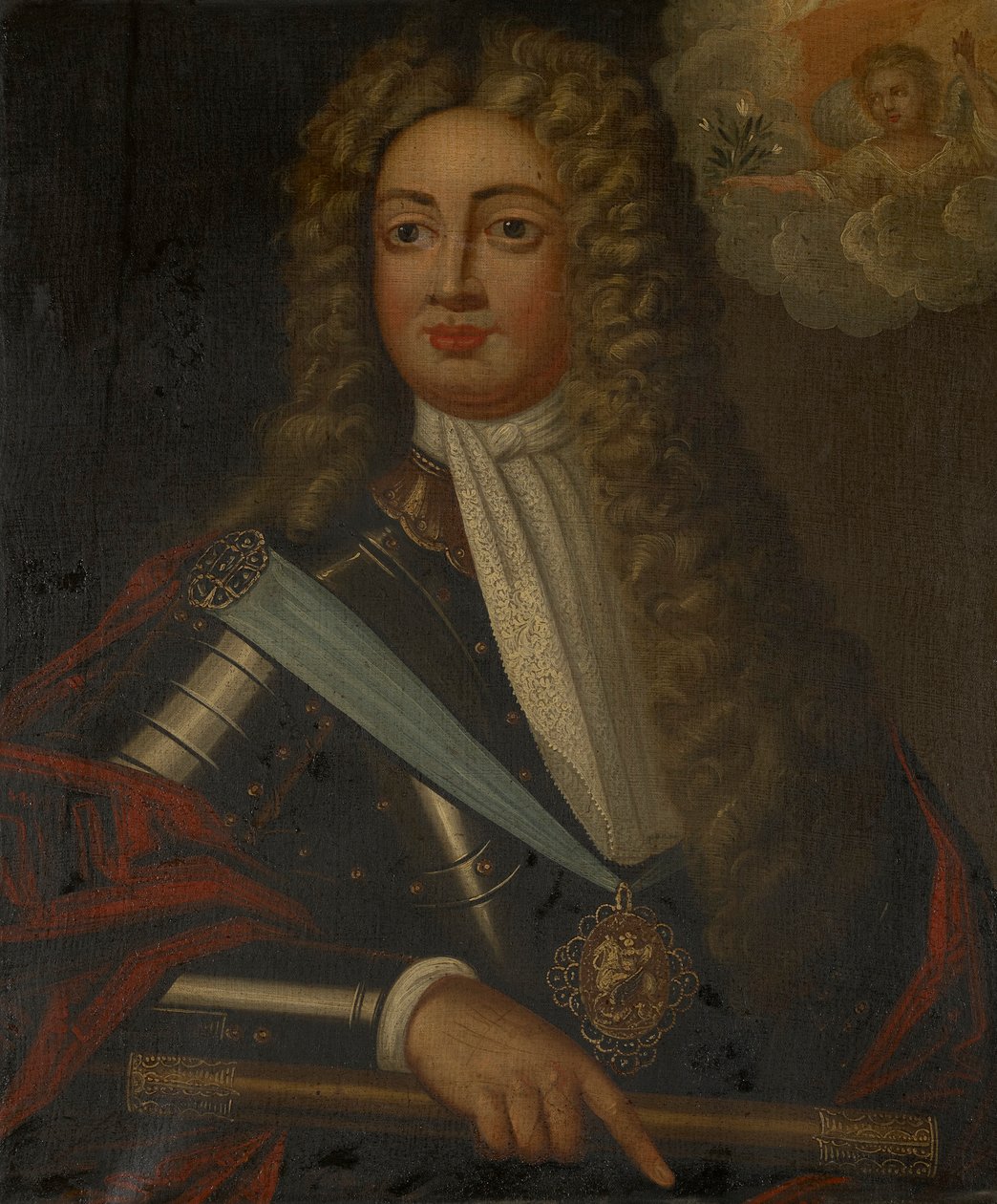 Jorge, Príncipe da Dinamarca (1653-1708) e Consorte da Rainha Ana da Inglaterra (1665-1714) de J. Cooper