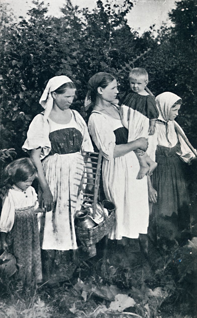 Camponeses da Grande Rússia, 1912 de J. Daziaro