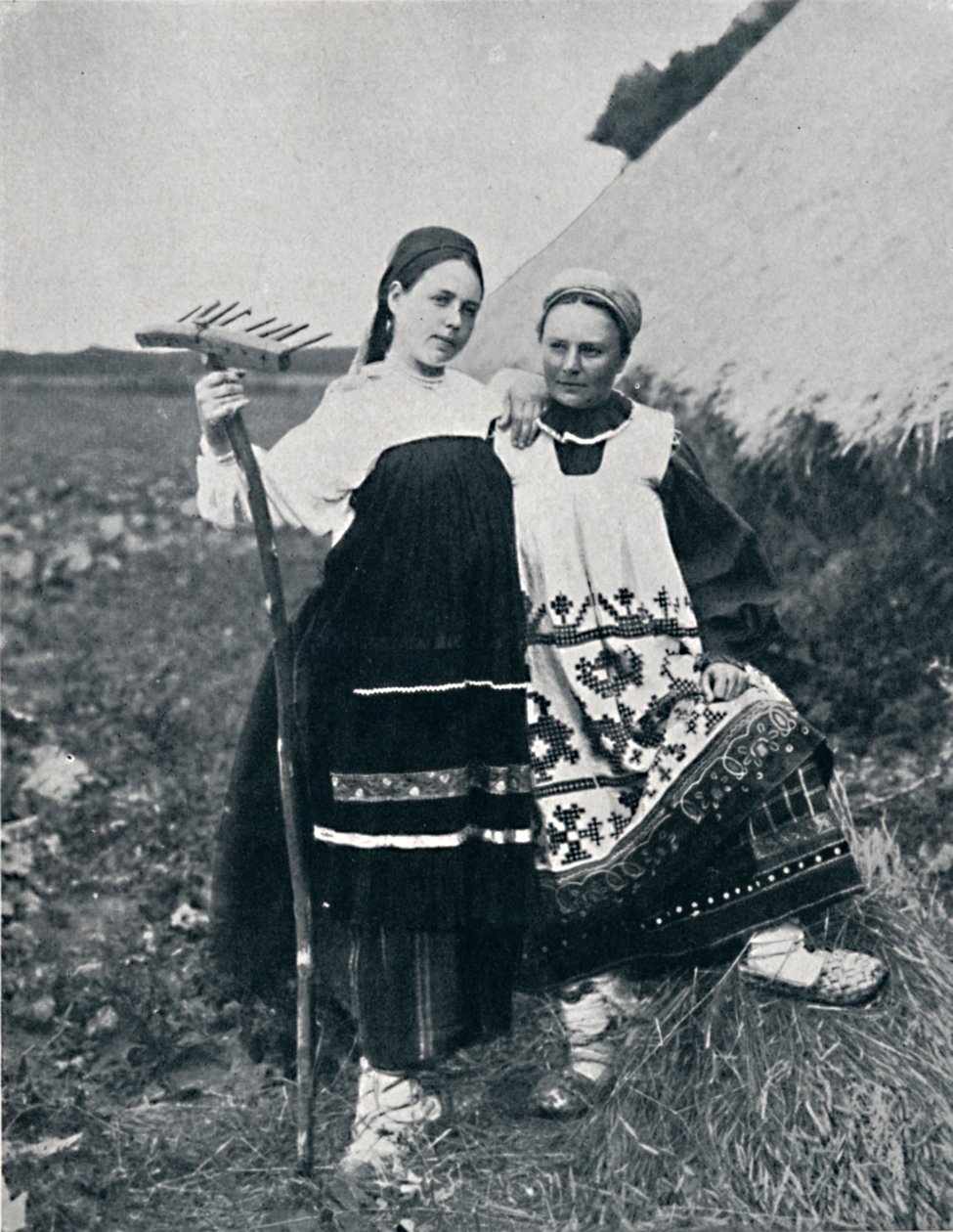 Duas mulheres de Ryazan, Rússia Central, 1912 de J. Daziaro