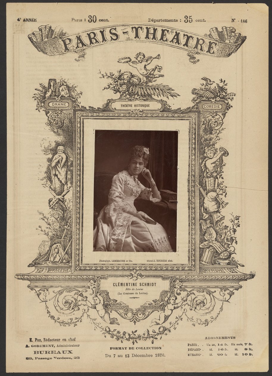 Teatro de Paris: Clementine Schmidt de J. Émile Tourtin