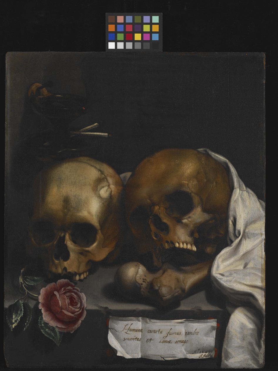 Natureza morta Vanitas de J Falk