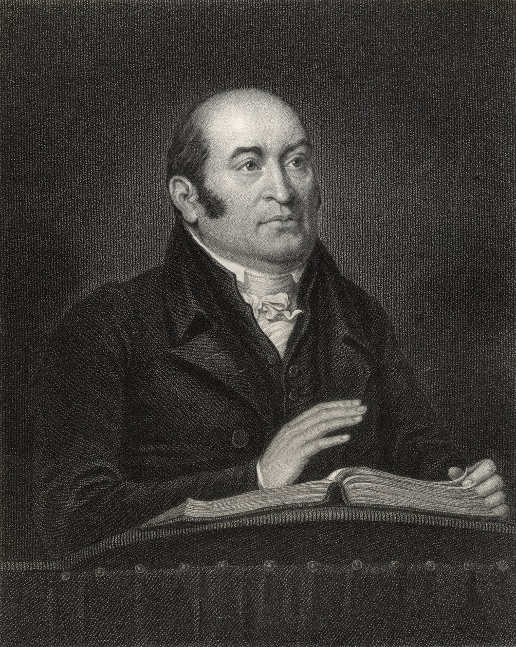 Robert Hall, gravado por Samuel Freeman (1773-1857), da National Portrait Gallery, volume III, publicado em 1835 de J. Flowers