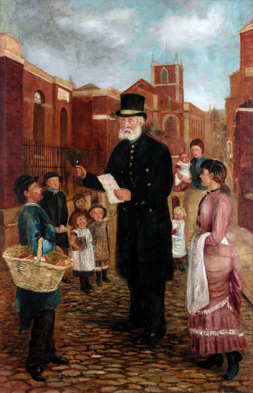 Tommy Sanderson, Crier Town, 1884 de J. Gillis Brown