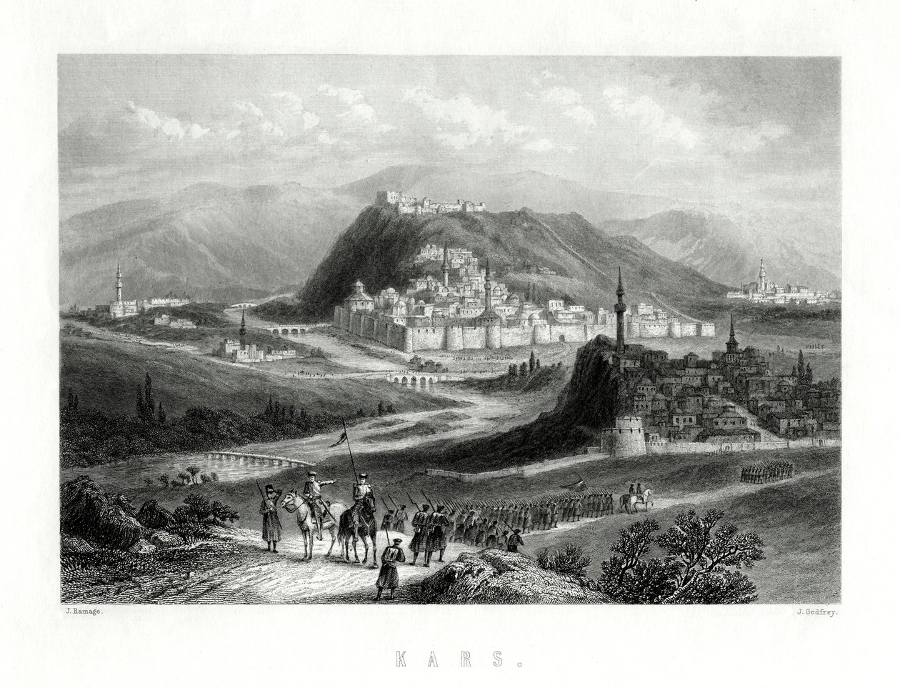 Kars, Turquia, século XIX de J. Godfrey