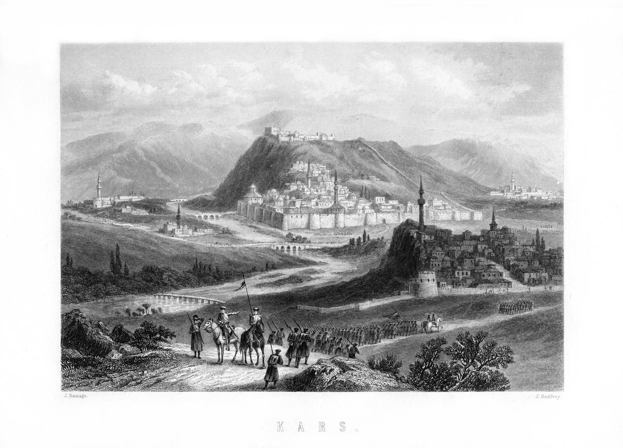 Kars, uma cidade no nordeste da Turquia, 1893. de J. Godfrey