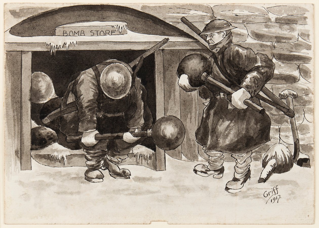 - E eles nos disseram que a guerra terminaria no Natal, e antes estamos carregando pudins para Fritz em vez de carregar os nossos em &39;ome&39; de J. Griffiths