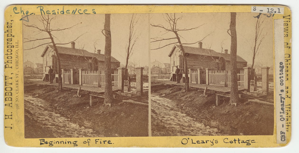 Sra. OLearys Cottage, 1871 de J. H. Abbott