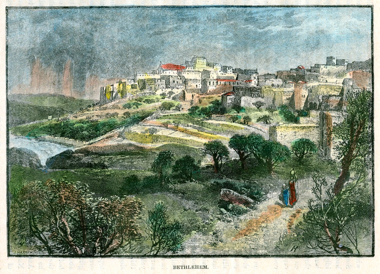 Belém, Palestina, c1885. de J Harmsworth