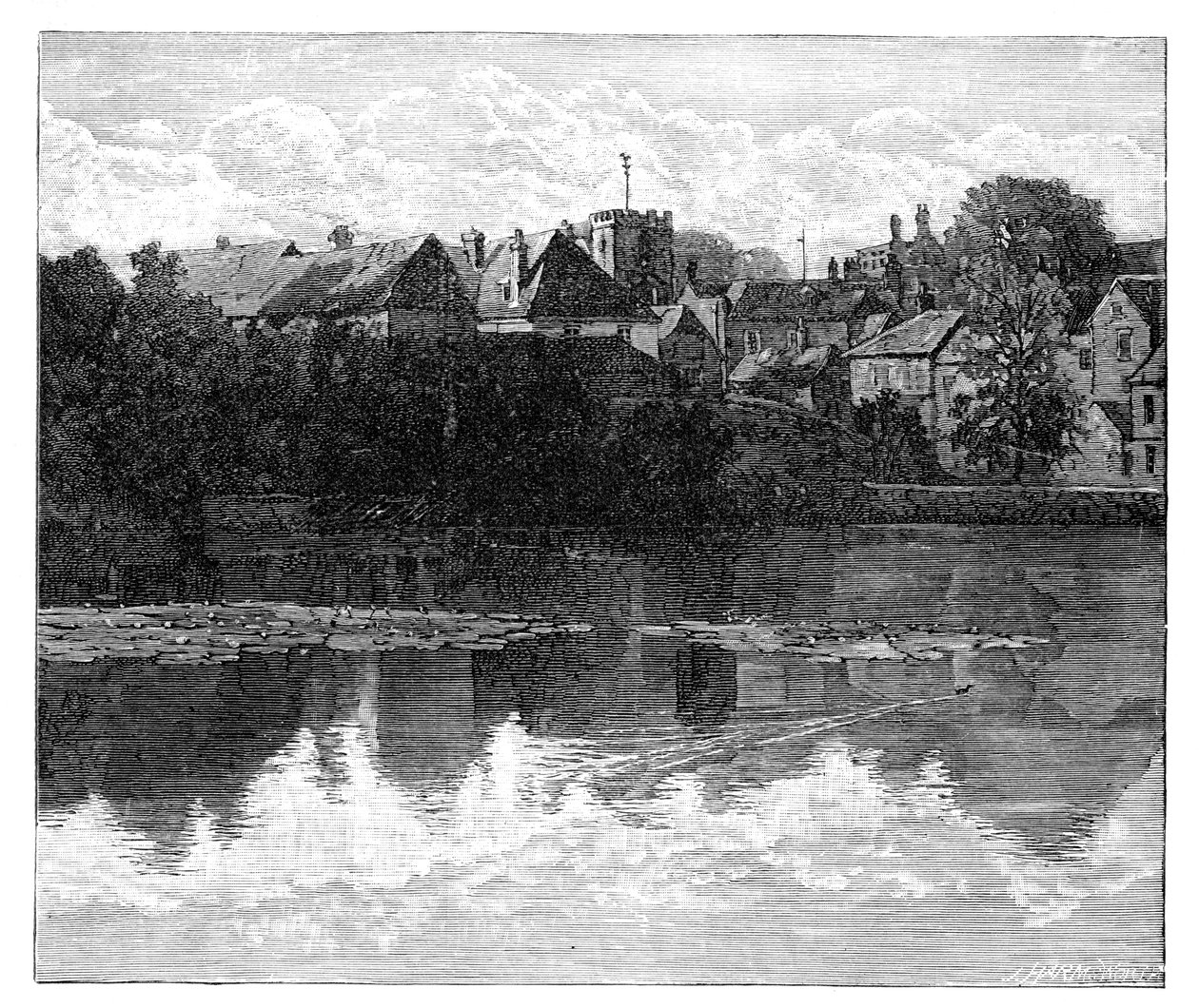 A terra natal de Richard Cobden, Midhurst, Sussex. de J Harmsworth