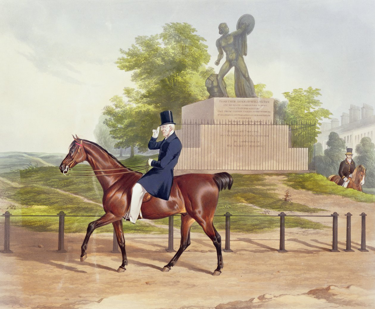 Uma vista em Hyde Park, gravada por J. Wilson, 1852 de J. Harrison